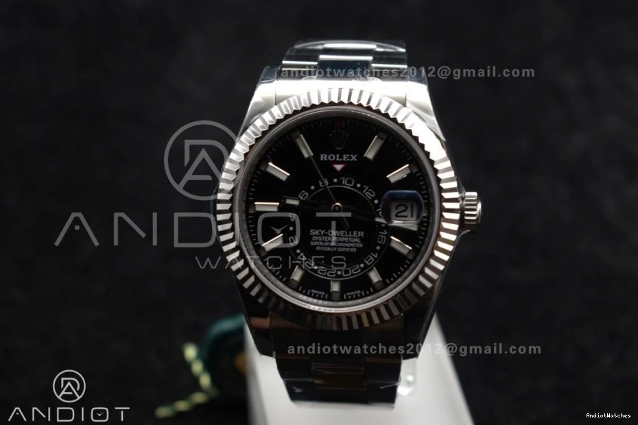 SS Black Bracelet A on 904L Sky-Dweller WellDesigned Dial Best ZF 1087 SS 1:1 326934 Edition 0207